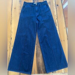 Madewell Superwide Leg Trouser Jean in Landrum Wash Size 29